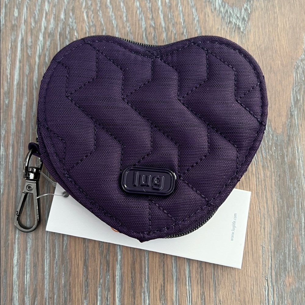 RARE Heart Pouch BRUSHED CONCORD